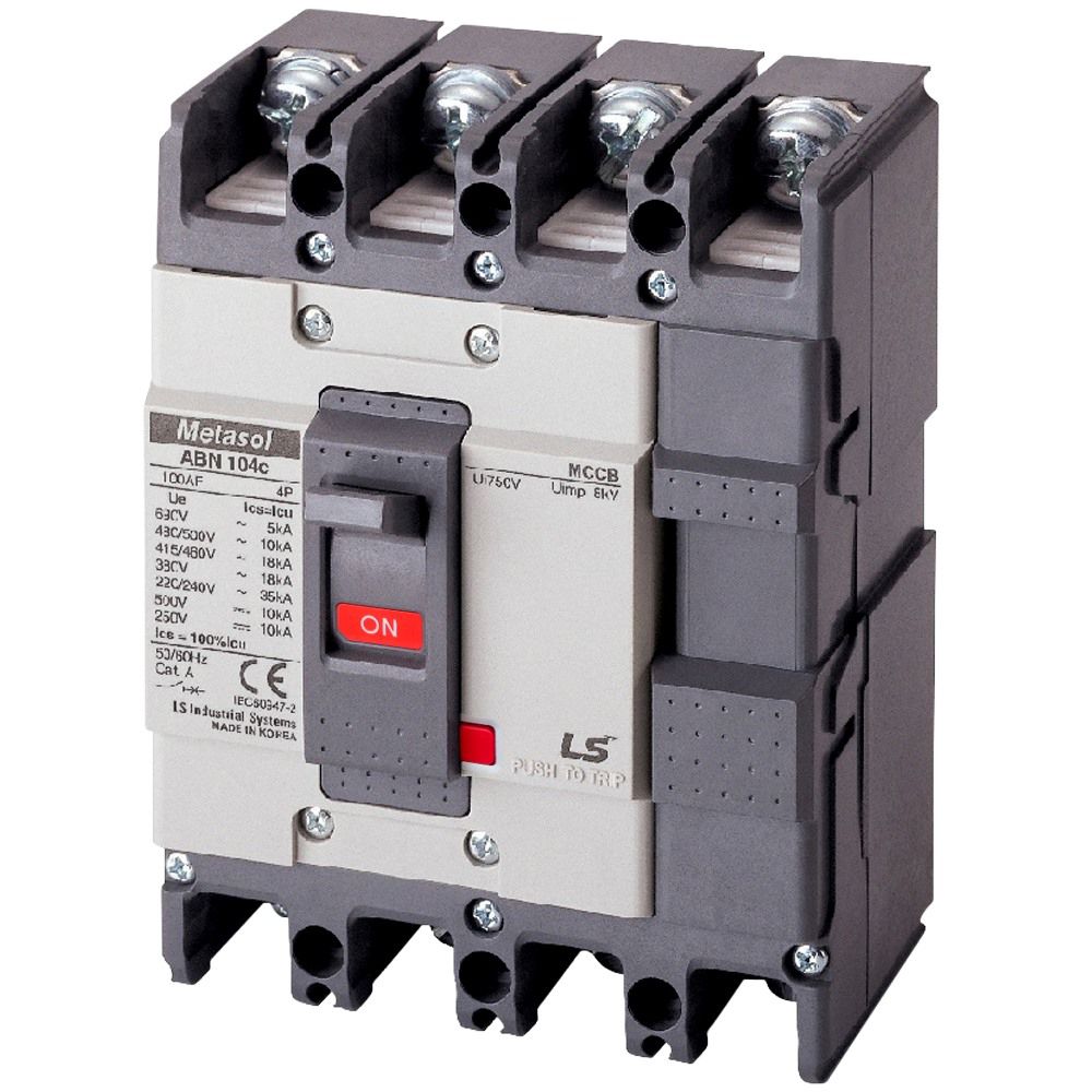  Cầu dao điện MCCB (APTOMAT) loại khối 4 Pha - ABN104c 