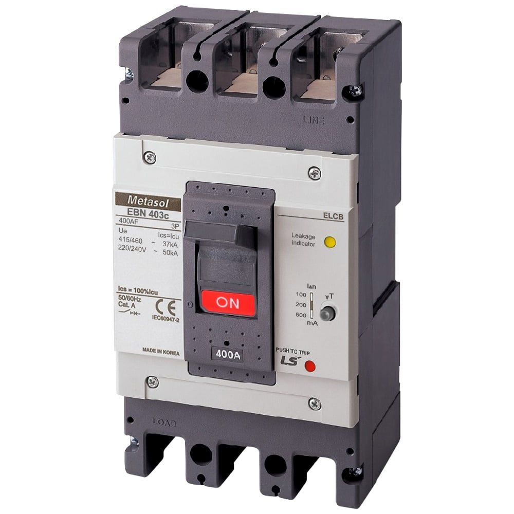  Cầu dao điện ELCB 3 pha loại khối chống rò điện - Mã EBN403c 