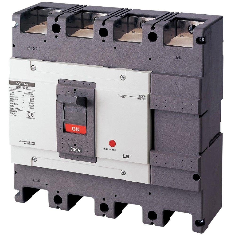  Cầu dao điện MCCB (APTOMAT) loại khối 4 Pha - Mã ABN804c 
