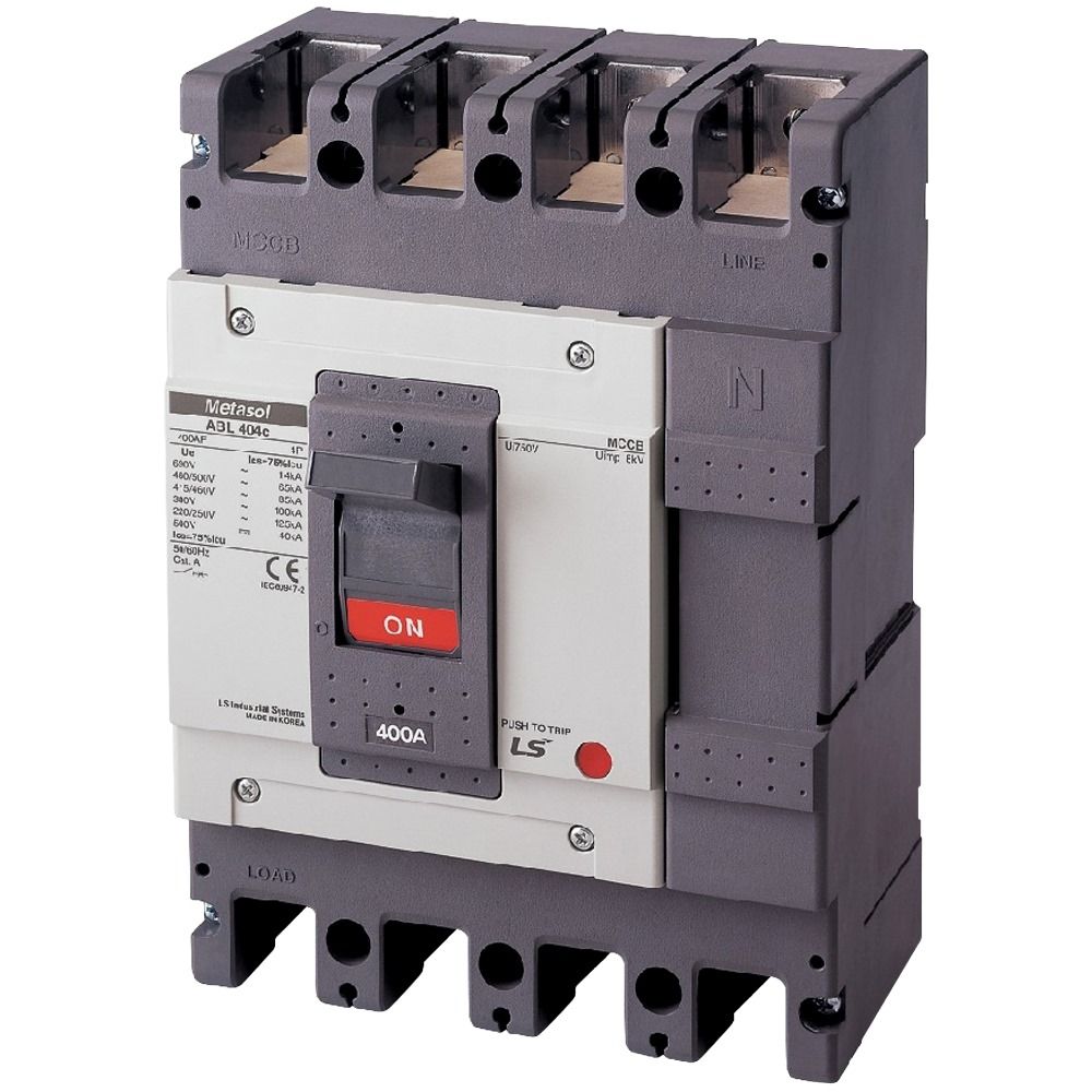  Cầu dao điện MCCB (APTOMAT) loại khối 4 Pha - Mã ABS404c 