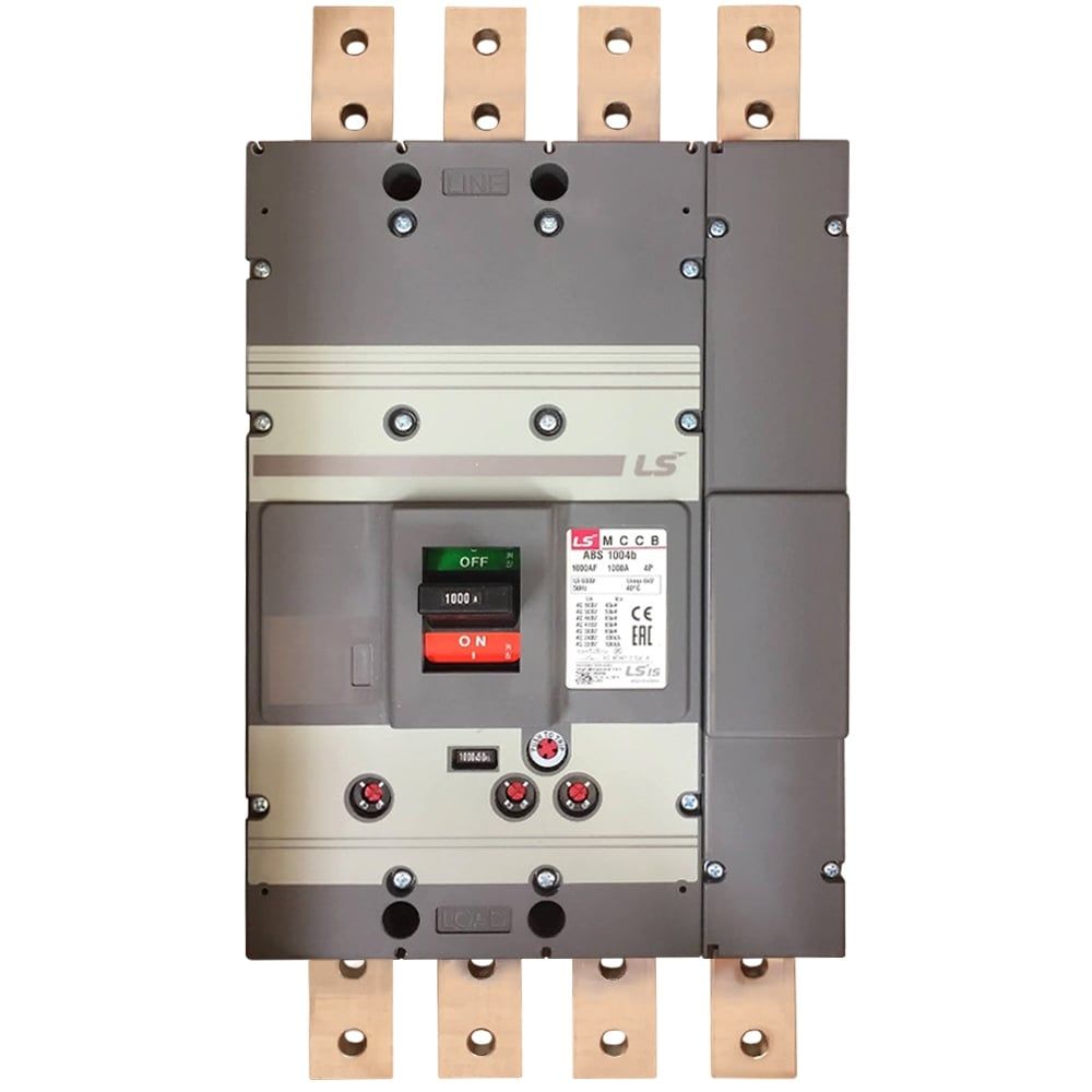  Cầu dao điện MCCB (APTOMAT) loại khối 4 Pha - Mã ABS1004b 