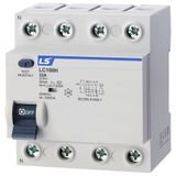  RCCB Cầu dao điện loại tép chống rò điện (gắn thanh ray) - Mã LC100H 