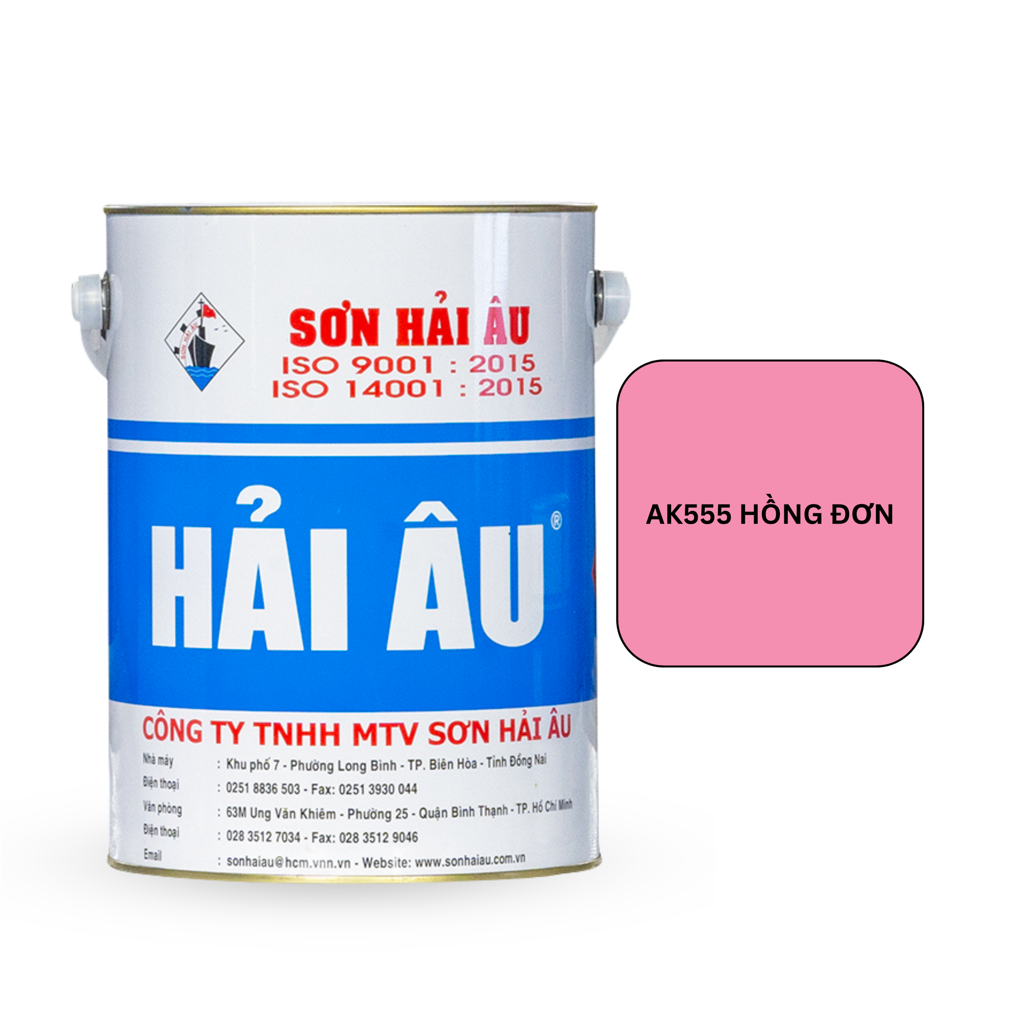  Sơn Dầu Hải Âu AK555 Màu Hồng Đơn 5L 