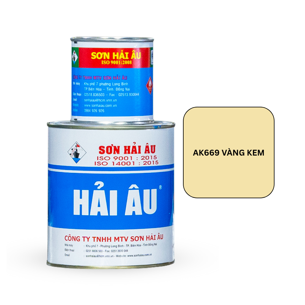  Sơn Dầu Hải Âu AK669 Màu Vàng Kem 5L 