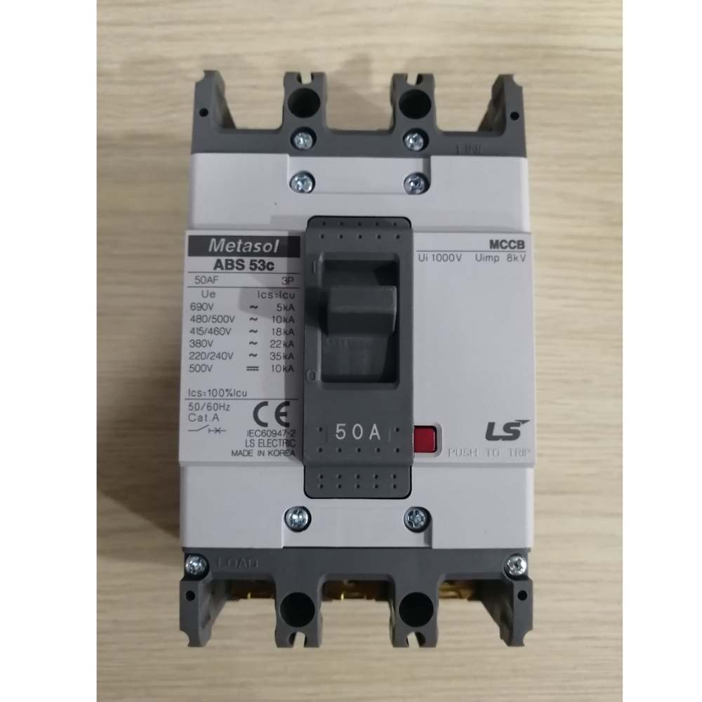  Cầu dao điện MCCB (APTOMAT) loại khối 3 Pha - Mã ABS53c 