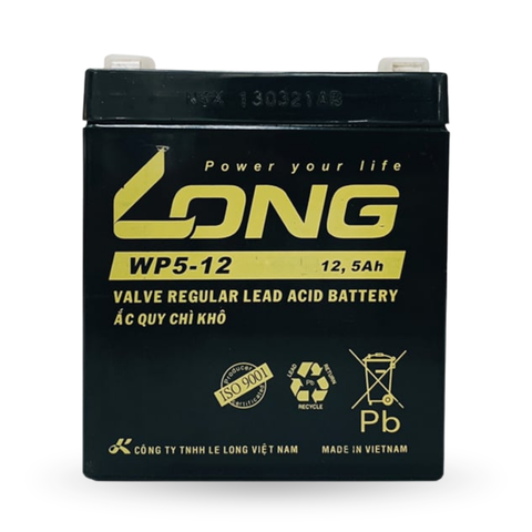  Bình Ắc Quy Long WP5-12 12V-5Ah 