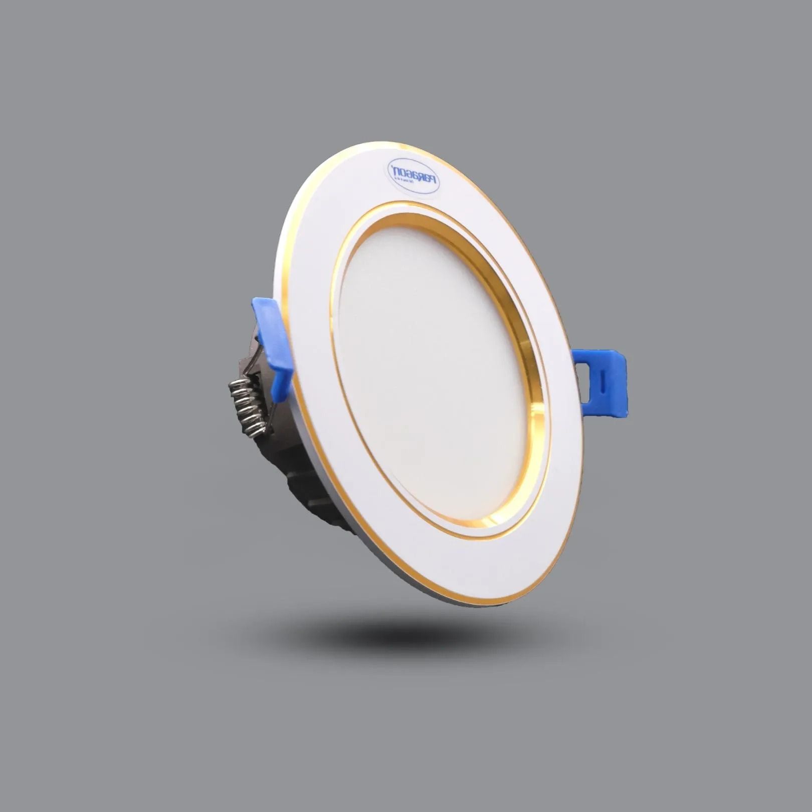  Đèn Paragon LED downlight âm trần có viền Vàng (điều khiển 3 màu) 