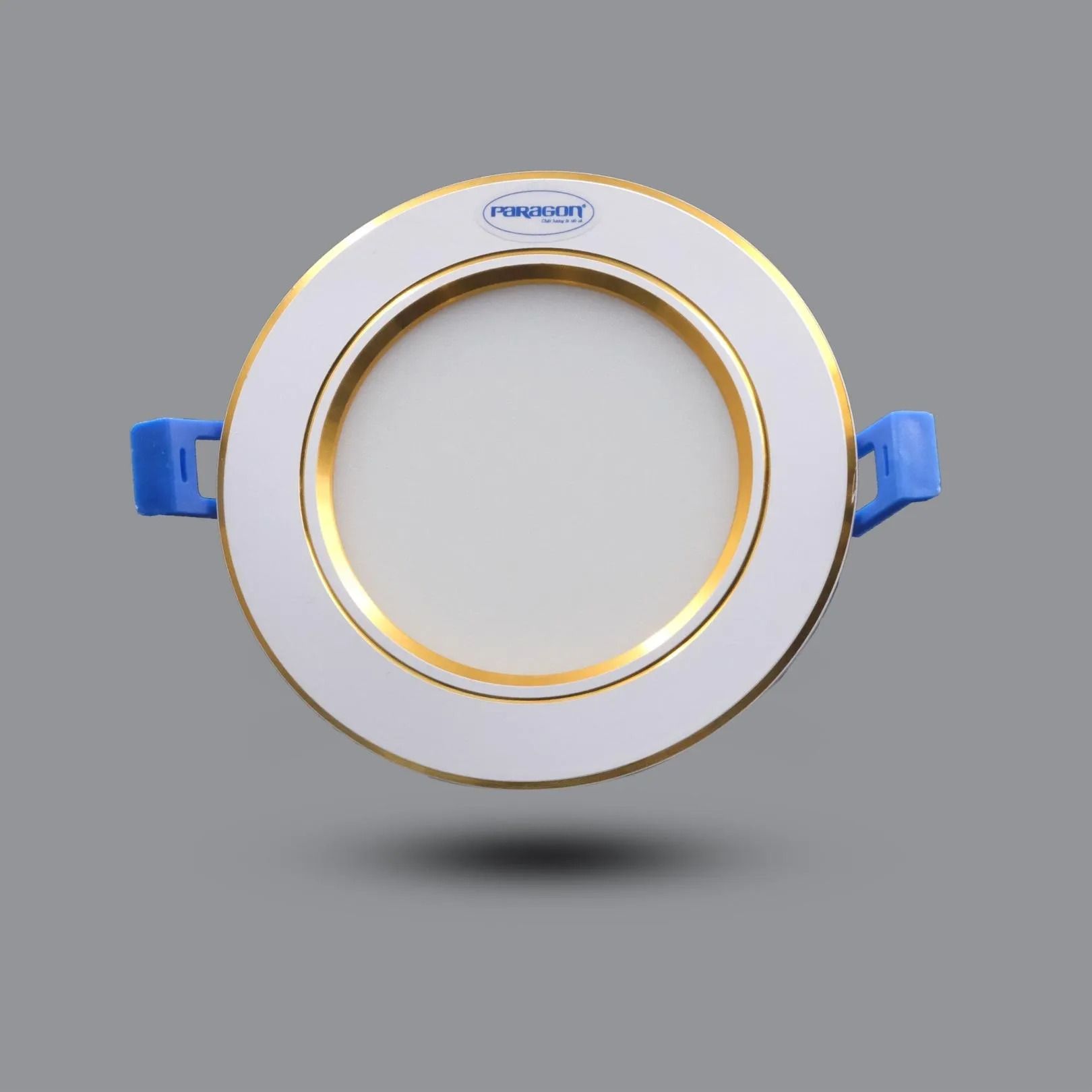  Đèn Paragon LED downlight âm trần có viền Vàng (điều khiển 3 màu) 