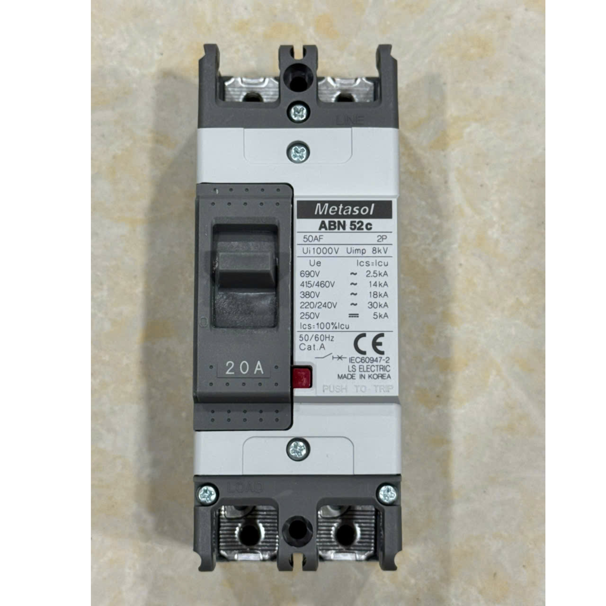  Cầu dao điện LS MCCB (APTOMAT) loại khối 2 Pha - ABS52c 