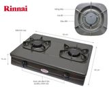  Bếp Gas Đôi Rinnai RV-370(GM)N (Đen) 
