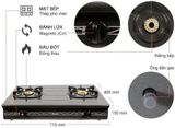  Bếp Ga Rinnai RV-375G 70x44,6x15,3cm 