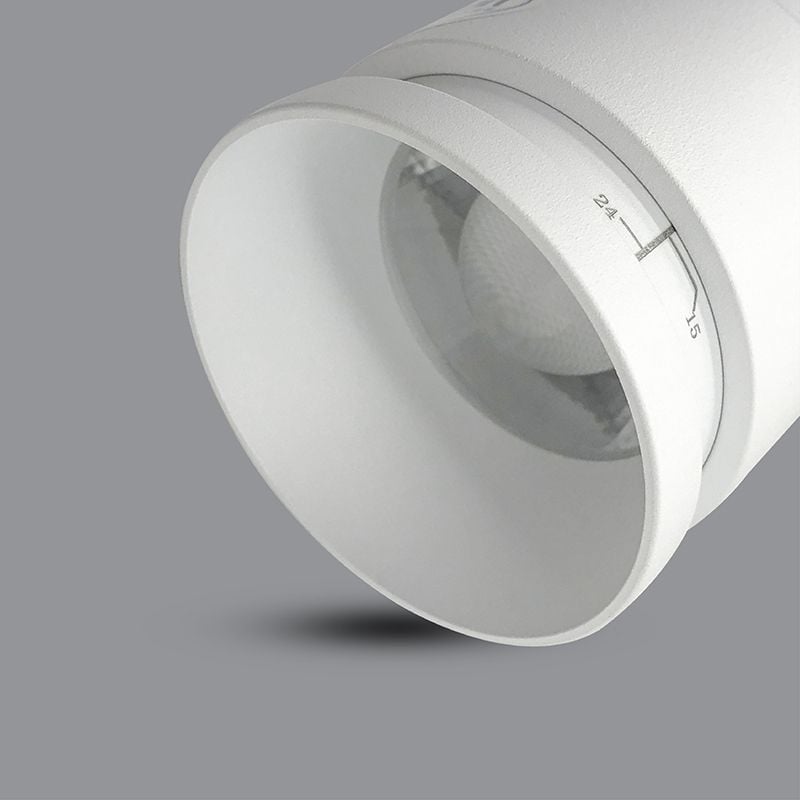  Đèn Paragon Spotlight gắn ray Zoom - Mã PSLUU (điều chỉnh góc chiếu 15–60°, CRI ≥90) 