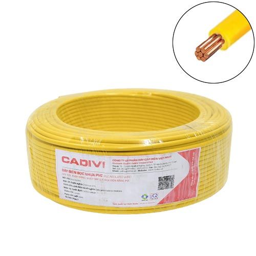  Dây Tiếp Địa Cadivi CXV 2.5mm (Vàng, Xanh) 