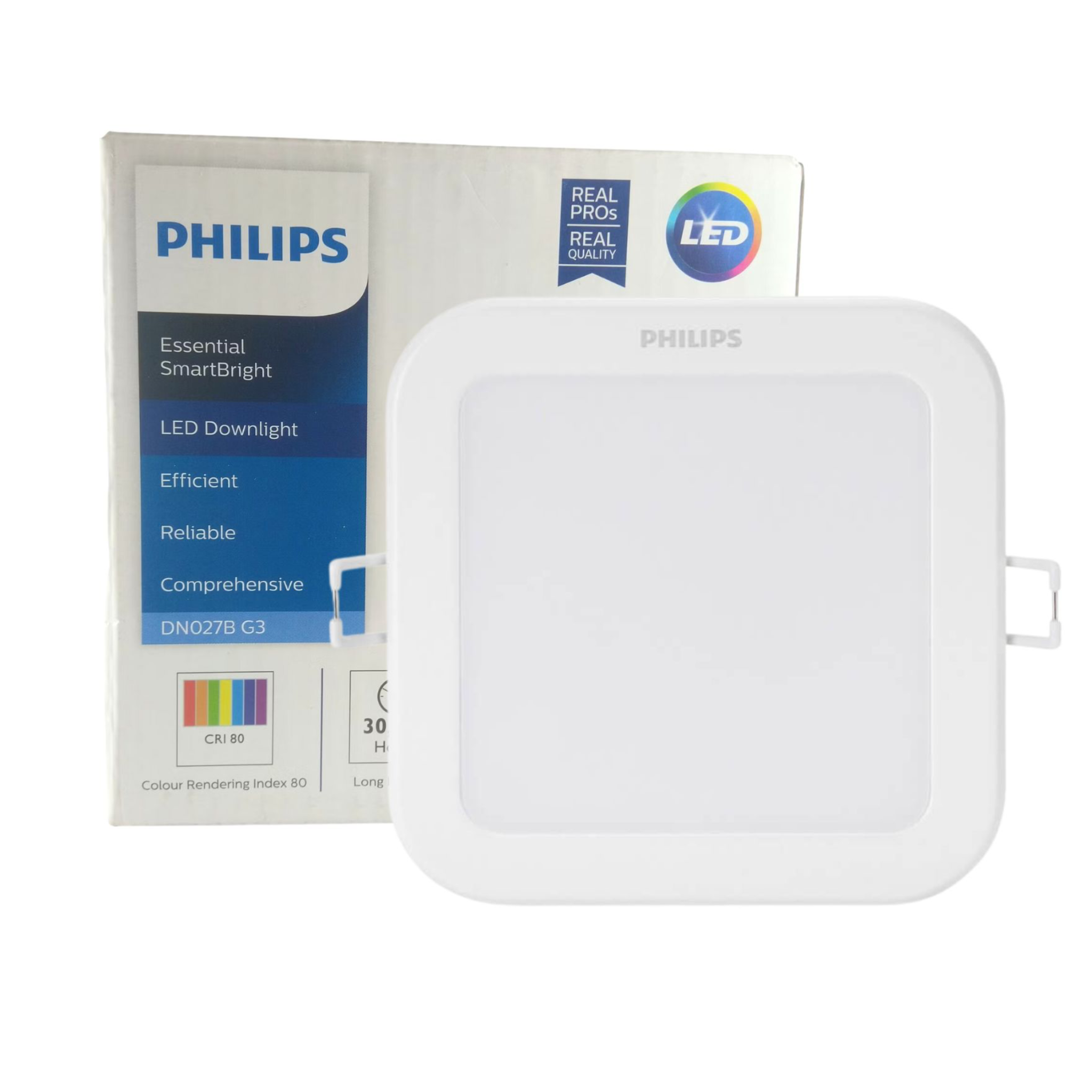  Bộ đèn LED Philips âm trần DN027B G3 vuông 