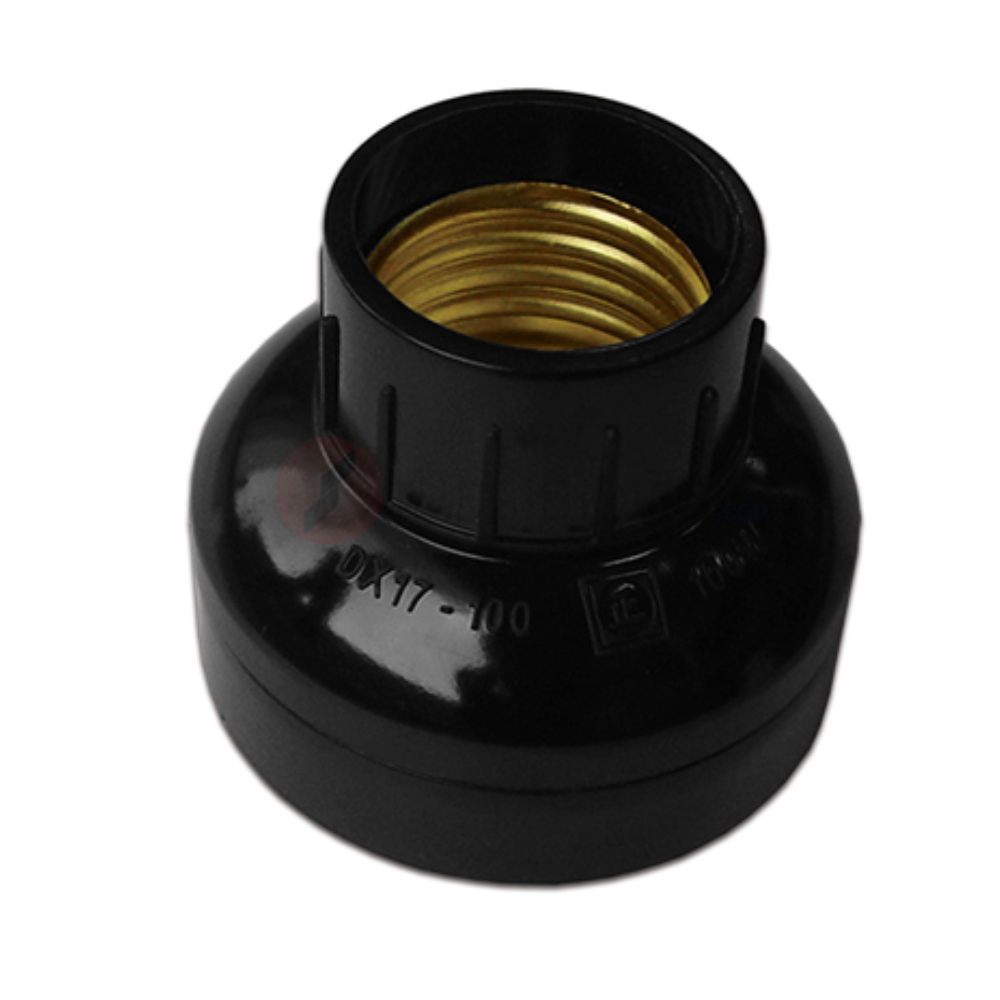  Đuôi Đèn Ngồi Xoáy Tiến Thành E27DX17-1006 Đen 