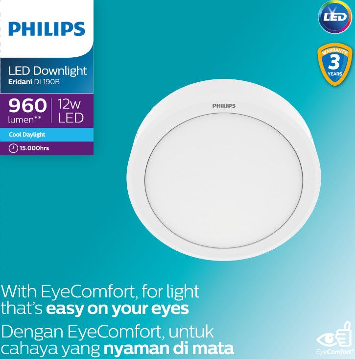  Bộ đèn LED Philip ốp trần Eridani 