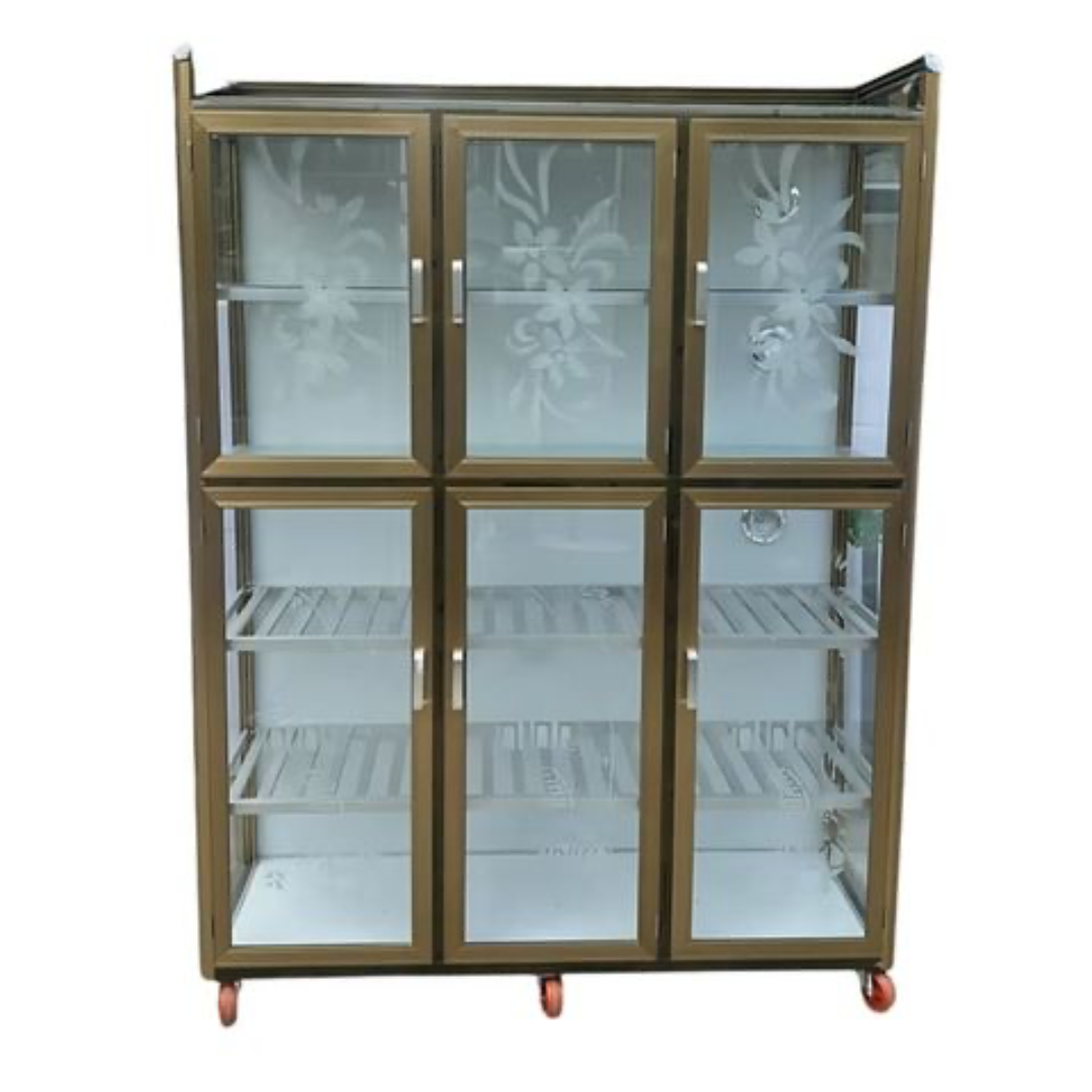  Tủ Kính Viền Nhôm (0,6x0,8x0,5) m 