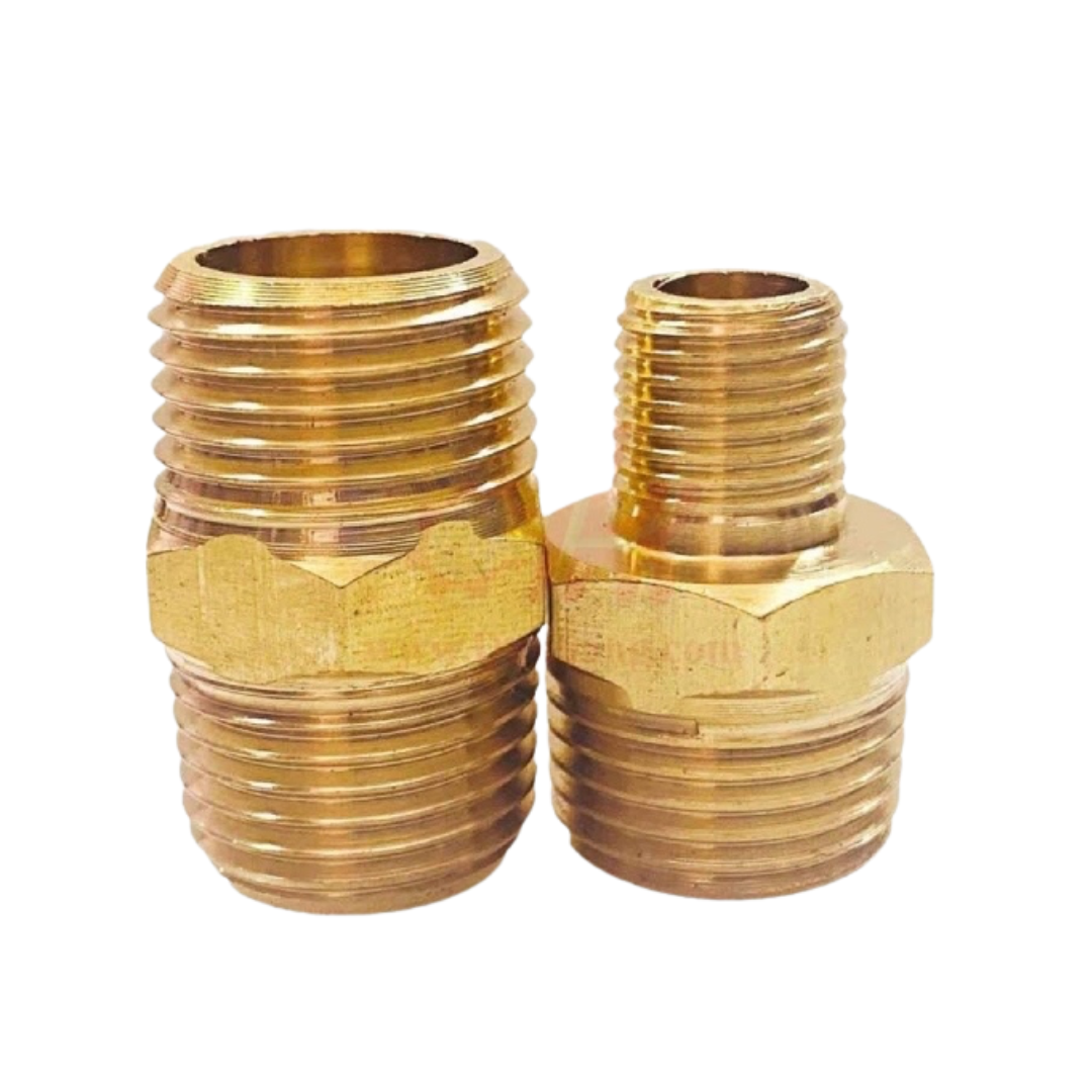  Nối Hai Đầu Ren Ngoài Đồng (21-13) Dài 16mm 