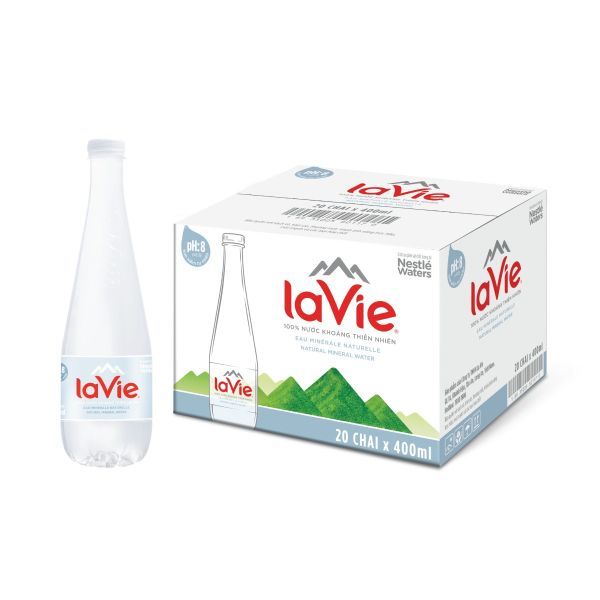  Nước Lavie Premium 400ml Thùng 20 Chai 