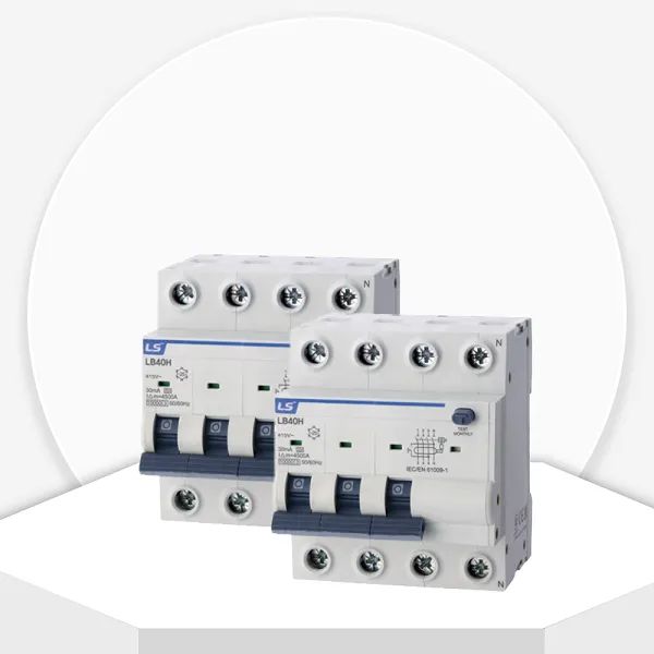  RCBO Cầu dao điện loại tép bảo vệ quá tải và chống rò điện - Mã LB63HW 3P+N 
