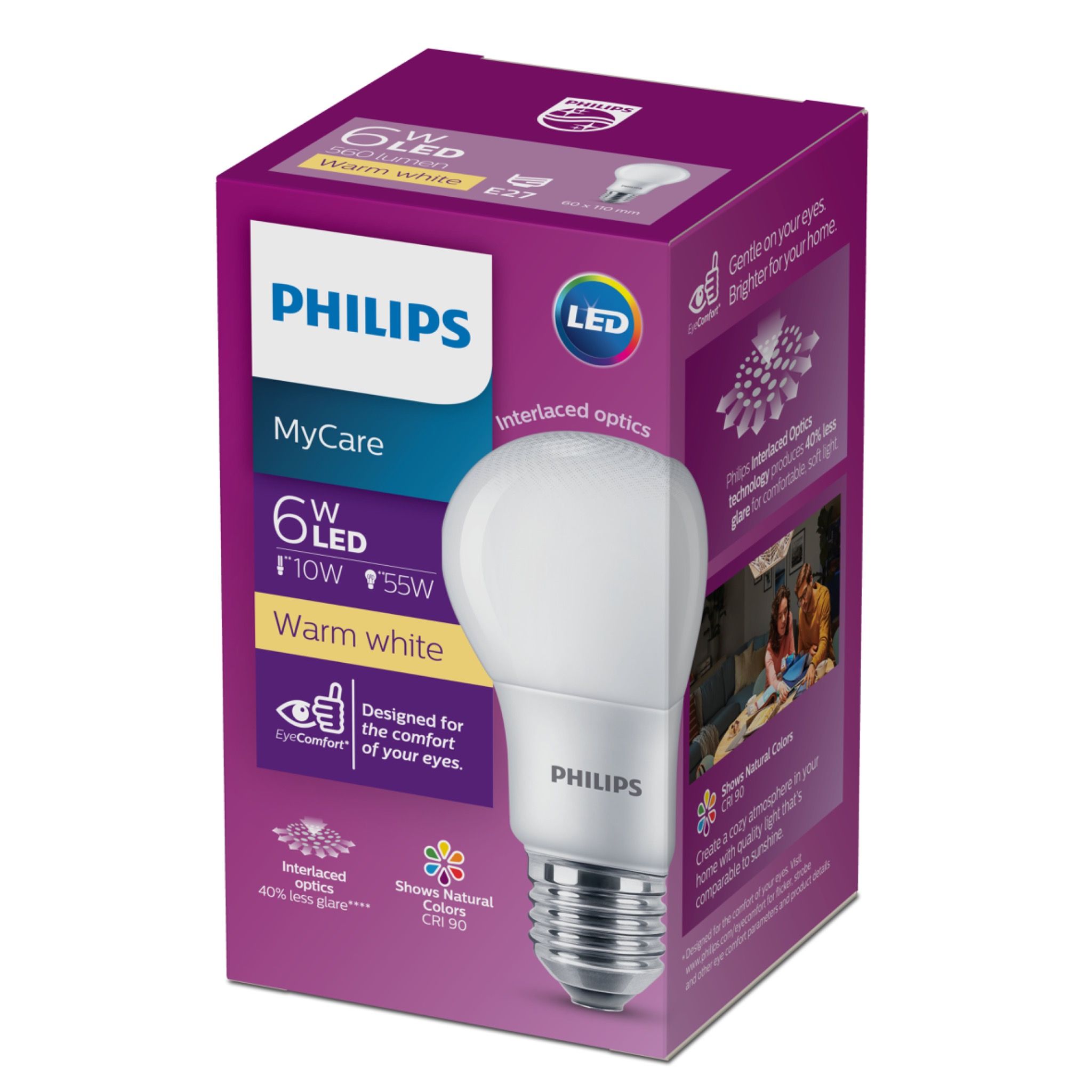  Bóng đèn Philips LED Philips Bulb Mycare 