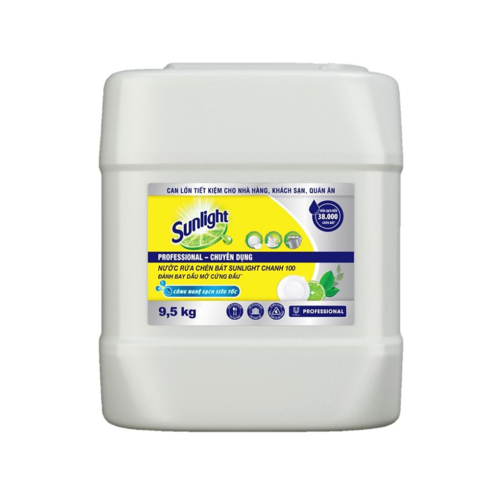  Nước Rửa Chén Sunlight Hương Chanh 9.5Kg 