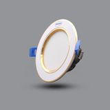  Đèn Paragon LED downlight âm trần có viền Vàng (điều khiển 3 màu) 
