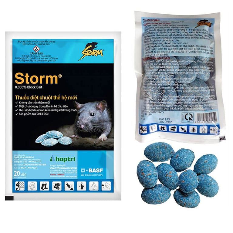  Thuốc Diệt Chuột Storm 0.005% Block Bait 