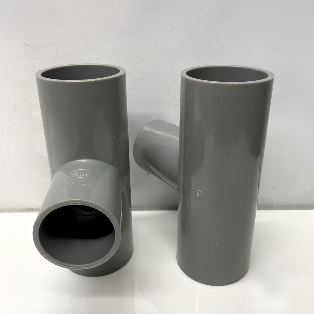 Tê giảm uPVC Bình Minh D60x49mm Dày 