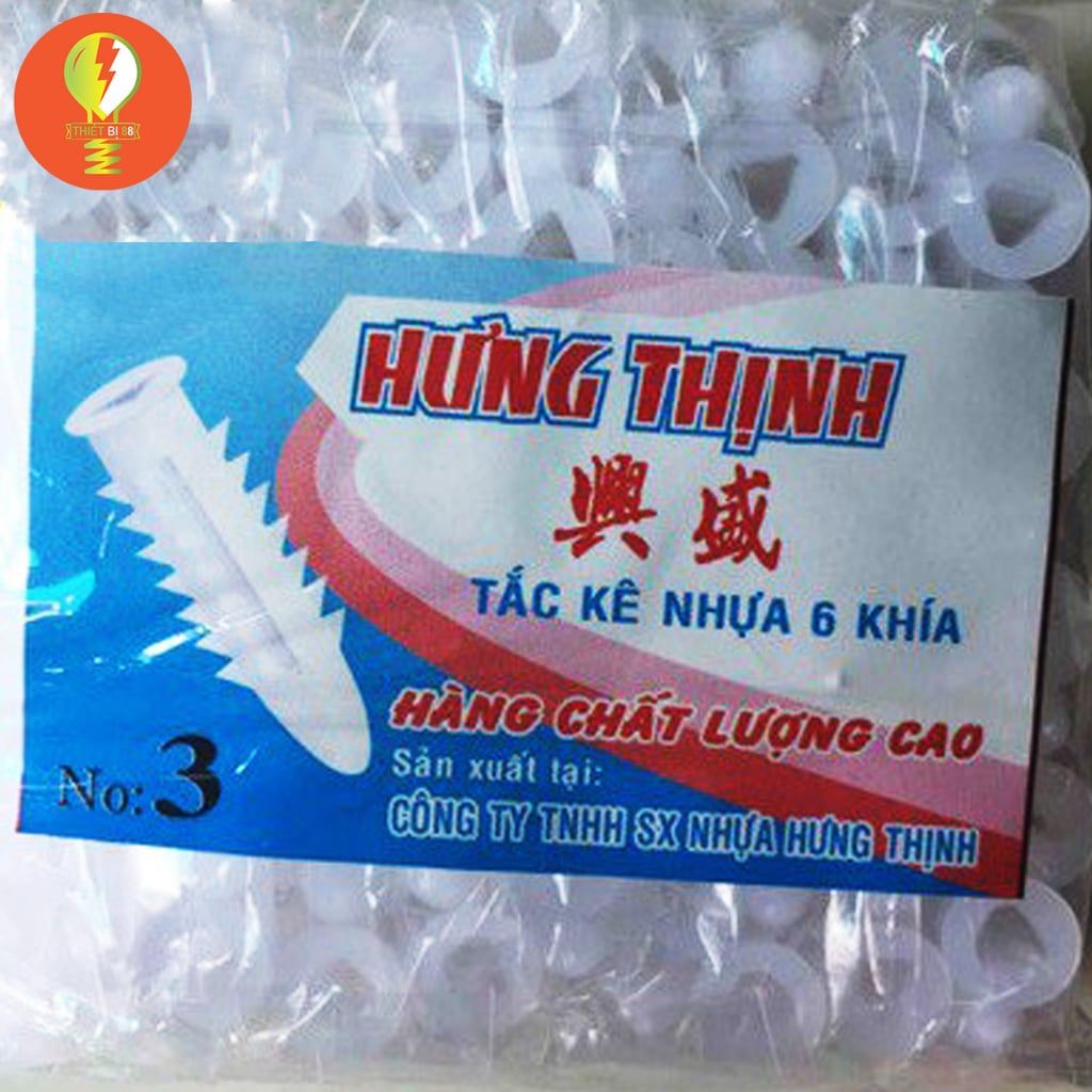  Tắc Kê Nhựa Hưng Thịnh Số 7 100 Cái/Gói 