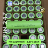  Pin 32140 15Ah  3.2v nội trở 1.8 1.9 mới 