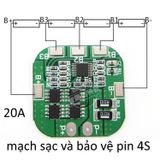  Mạch 4S bảo vệ pin Li-Ion 4S 14.8V / 16.8V 20A pin 18650 KATO-001 Pin247 