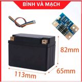 Mạch đóng bình ác quy xe máy 4S-3S mạch bảo vệ pin sắt dòng xả liên tục 35A sả tức thời 600A - Pin247 