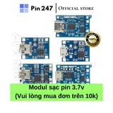  Mạch sạc pin lithium-ion 18650 3.7V TP4056 có bảo vệ - vui lòng mua đơn từ 10k _Pin247 