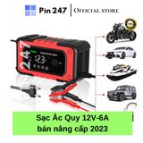  Sạc bình ắc quy ô tô xe máy FOXSUR 12V 4Ah - 100Ah  tự ngắt khi đầy chức năng bảo dưỡng phục hồi ắc quy bằng khử sunfat 
