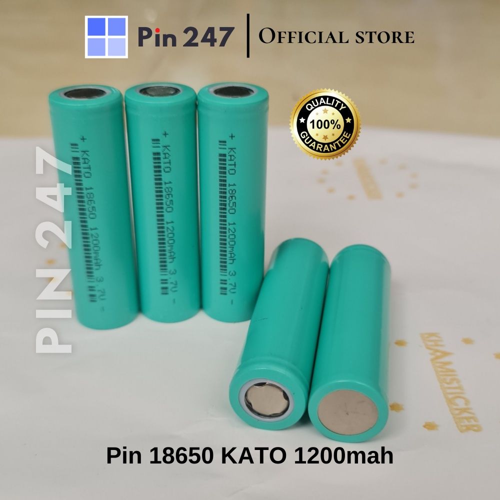  Pin 18650 1200mah chính hãng KATO pin tông đơ, quạt mini, đèn tích điện 