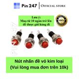  Nút nhấn đề sắt- Cỡ Vừa ( 10MM ) Pin247 - vui lòng mua đơn 10k trở lên 