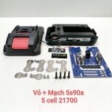  Vỏ Pin Makita 21700 mẫu mới  5-10-15 cell 21700 - Có Led Báo Pin 