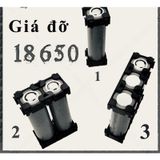  Khung gắn pin 18650 - 21700  1/2/3 cell đế đỡ gắn pin 1 viên 2 viên 3 viên tiện dụng - Pin247 