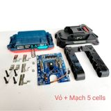  Vỏ Pin Makita Mẫu Mới 18v: 5/10/15  Cell 18650 - Chống Sốc - Led Báo Pin Bên Hông - Pin 247 