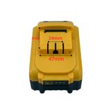  Vỏ pin Dewalt Trung quốc chân ngắn dùng sạc adapter - có báo pin 