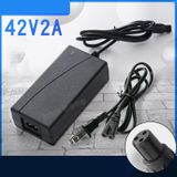  Bộ sạc 42v-2A, sạc xe điện cân bằng 2 bánh 36v, Xe drift, Xe điện mini E-Scooter giắc tròn 3 chấu, đèn báo đầy. Pin 247 