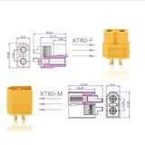  Đầu Nối XT60 XT-60 Cho Máy Bay Điều Khiển Từ Xa RC Giắc XT60, Jack XT-60 đực cái - Pin 247 