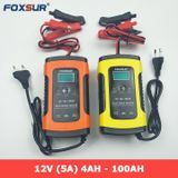  Sạc bình ắc quy ô tô xe máy 12V 4Ah - 100Ah FOXSUR tự ngắt khi đầy chức năng bảo dưỡng phục hồi ắc quy bằng khử sunfat 