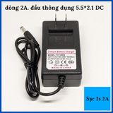  Sạc pin 1s, 2s, 3s, 4s, 5s  8.4v, 12.6v, 16,8v, 21v có đèn báo đầy, tự ngắt sạc pin máy khoan bắn vít cầm tay 