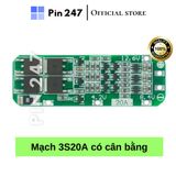  Mạch sạc pin lithium-ion 3s 20a - 12.6v 18650 li-ion 11.1v 12v chuyên dụng chất lượng cao 