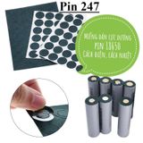  Giấy dán đầu pin 18650 / 21700 cách điện, cách nhiệt ( 20 - 100 miếng) 