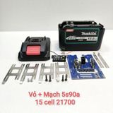  Vỏ Pin Makita 21700 mẫu mới  5-10-15 cell 21700 - Có Led Báo Pin 