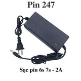  Sạc 6s 25.2v 2a 7s 29.4v, chuyên sạc pin Li-ion 6S 7S - 24V, có đèn báo đầy. 
