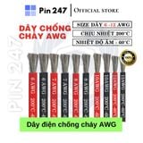  Dây điện 4 AWG 6 AWG 7 AWG 8 AWG 10 AWG 12 AWG vỏ silicon chống cháy chịu nhiệt cao chịu tải cao (1 mét) Pin247 